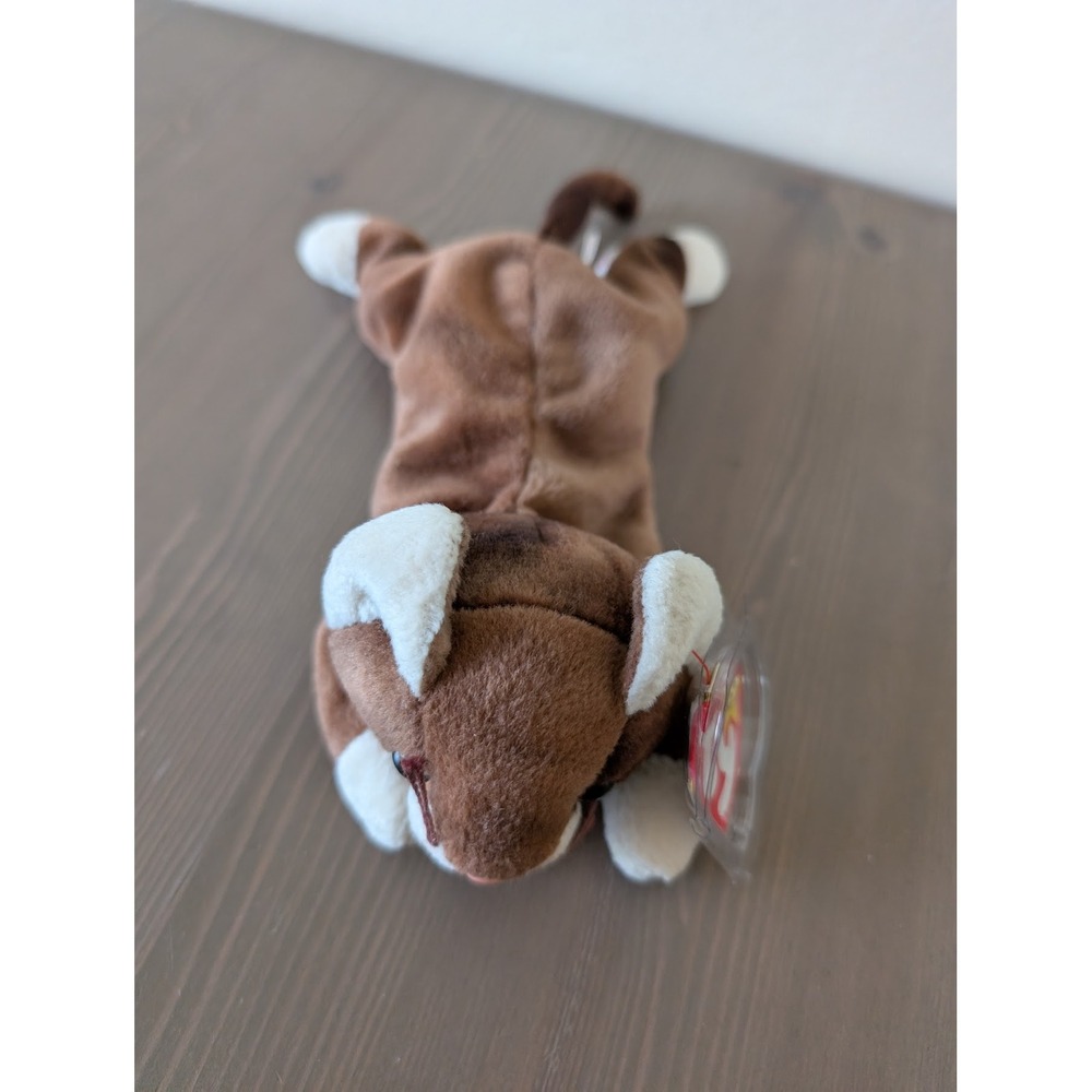 Ty Beanie Babies Pounce the Cat Brown White Kitten Plush Toy Kids‎ Animal Stuffy